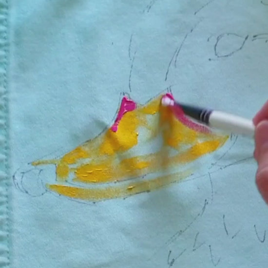 Pretty Fancy Duck Hele Artwear painted jacket one-of-a-kind painted jacket